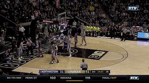 Northwestern at Purdue - Men's Basketball Highlights - YouTube