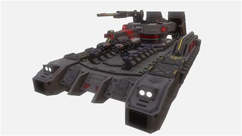 Sci-Fi Tank 3D Model by spectra_7