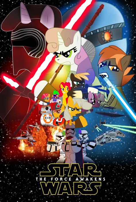 MLP Star Wars Crossover poster by EJLightning007arts.deviantart.com on @DeviantArt | Mlp fan art ...