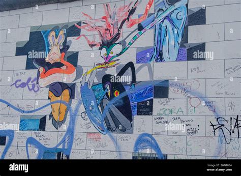 Historical colorful graffiti Berlin wall in Germany Stock Photo - Alamy