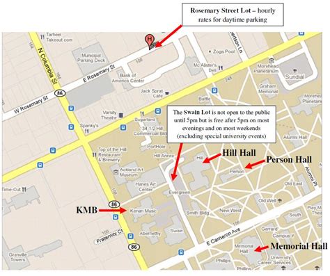 Parking Map - Department of Music