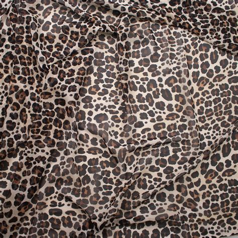 Cali Fabrics Abstract Leopard Print Chiffon Fabric by the Yard