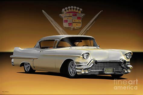 1957 Cadillac Custom Coupe DeVille #3 Photograph by Dave Koontz - Fine ...