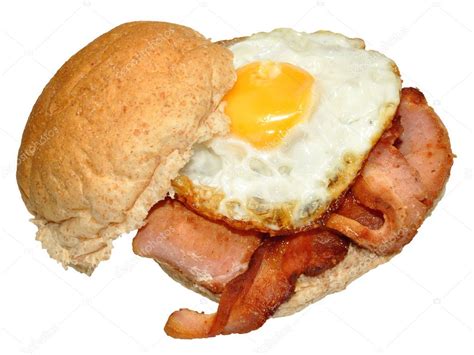 Egg And Bacon Sandwich — Stock Photo © philkinsey #42408813