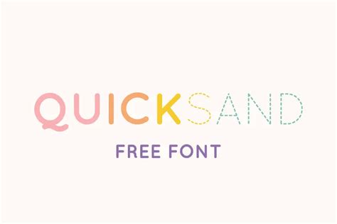 Quicksand Font Free Download | FontSwan