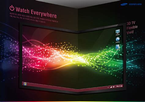 Samsung Shows Flexible OLED 3d Tv Concept - Technabob