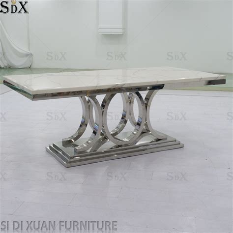 Modern Style Home Design Stainless Steel Table Dining Room Furniture ...