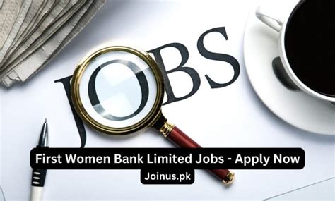 First Women Bank Limited Jobs - Apply Now