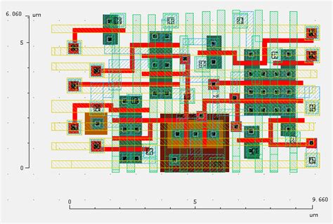 Layout of the memory cell. The schematic for the cell can be seen in ...