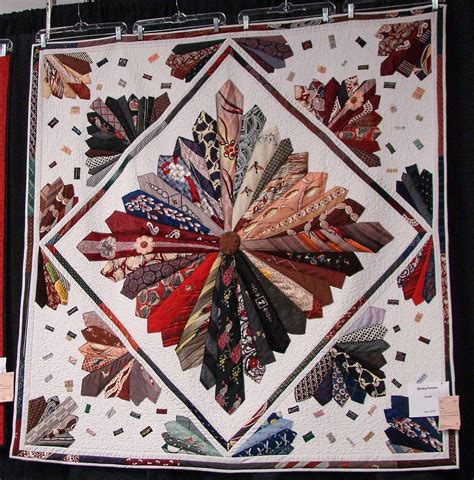 Necktie quilt | Sandy Slaymaker | Flickr | Necktie quilt, Tie quilt ...