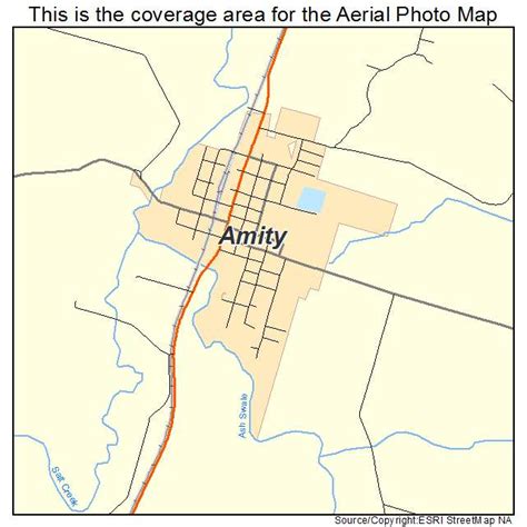 Aerial Photography Map of Amity, OR Oregon