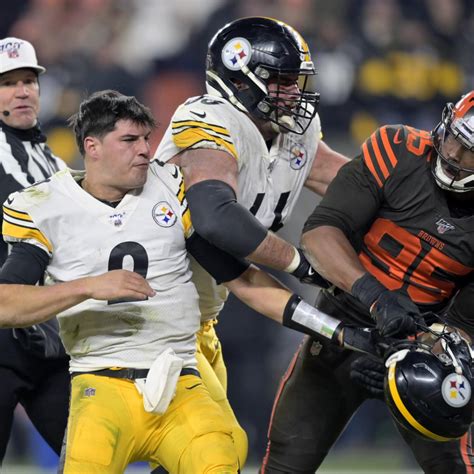 Mason Rudolph Discusses Myles Garrett Conversation After Steelers vs. Browns | News, Scores ...