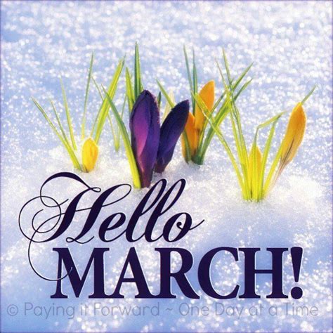 Pin by Shirley Zuroff on March | Hello march, March month, Hello march quotes