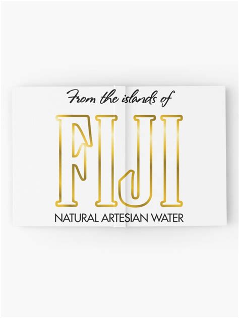 "fiji water logo " Hardcover Journal for Sale by isadroz | Redbubble