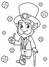 Dancing Leprechaun Coloring Page  Free Printable Pages For Kids sketch template