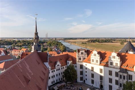 View of the Old Town of Torgau Stock Image - Image of historical ...