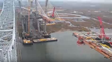 Timelapse video of new Goethals Bridge construction