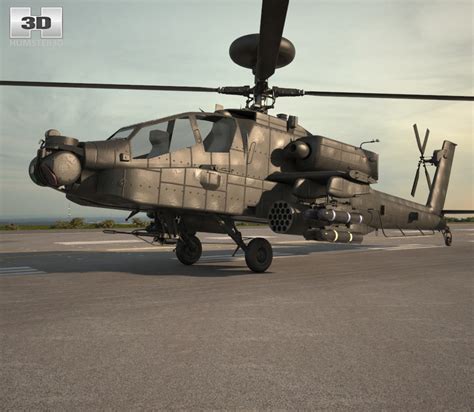 Boeing AH-64 D Apache 3D model - Download Helicopter on 3DModels.org