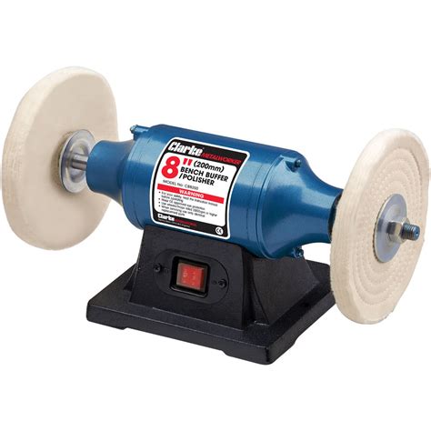 Clarke CBB200 370W 8'' Bench Buffer/ Polisher (230V)- Clarke Tools