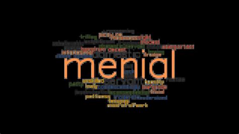 MENIAL: Synonyms and Related Words. What is Another Word for MENIAL ...