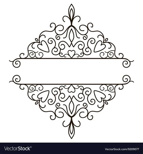 Vector decorative frame. Elegant element for design template, place for text. Floral border ...