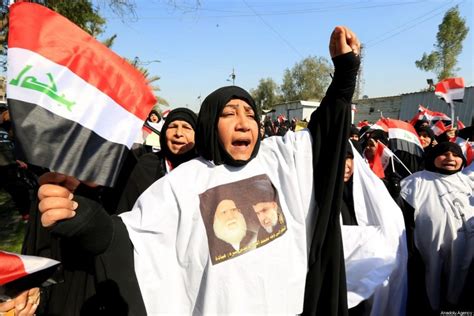 Iraqi women take part in a rally in Baghdad – Middle East Monitor