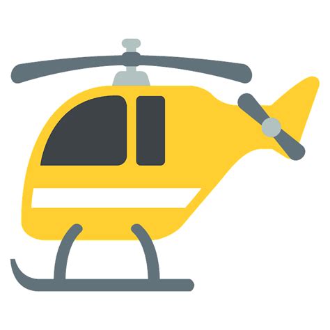 Helicopter emoji clipart. Free download transparent .PNG | Creazilla