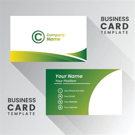 Two sided presentation of professional business or visiting card design. 13349193 Vector Art at ...