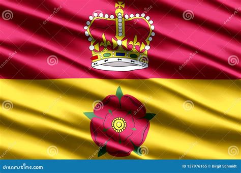 Hampshire Realistic Flag Illustration. Stock Illustration ...