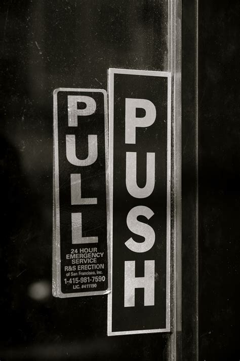 File:Door with both push and pull signs.jpg - Wikimedia Commons