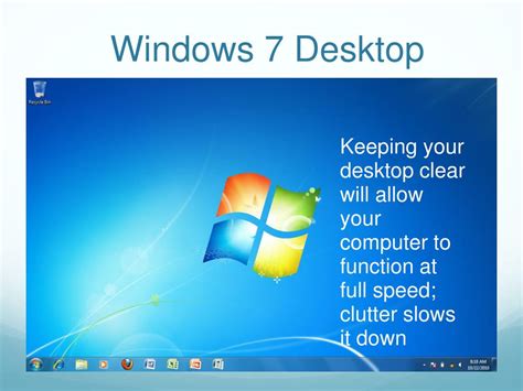 PPT - Windows 7 Desktop PowerPoint Presentation, free download - ID:4138153