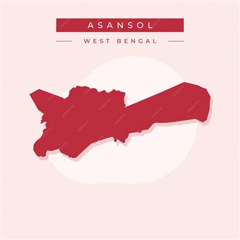 Premium Vector | Map of Asansol city map vector illustration vector of ...