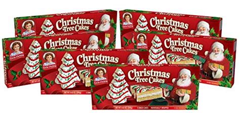 Little Debbie Christmas Tree Cakes, Boxes, 30 Individually Wrapped Snack, Vanilla, 6 Count ...