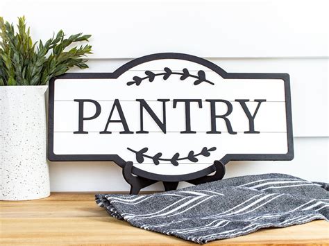 Farmhouse Pantry Sign 3D Pantry Sign Pantry Wall Art Wood - Etsy