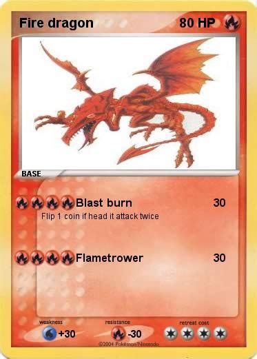 Pokémon Fire dragon - Blast burn - My Pokemon Card