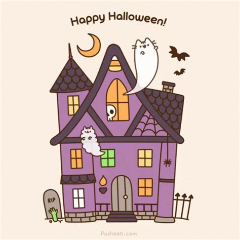 Pusheen Halloween GIF - Pusheen Halloween Cats - Discover & Share GIFs