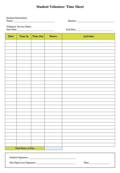 Blank Timesheets - 10 Free PDF Printables | Printablee