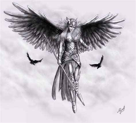 20160107 Valkyrie by MixaArt … | Valkyrie tattoo, Norse tattoo, Norse ...