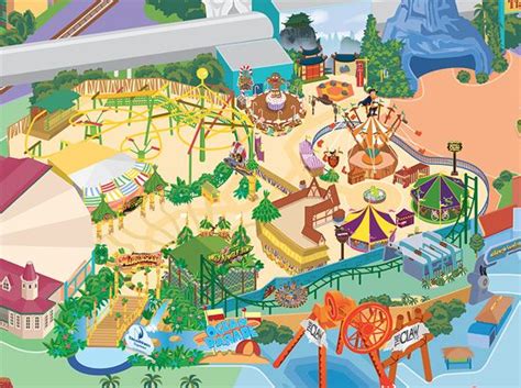 Dreamworld Park Map, DreamWorks area, Greg Jackson, Mettro | Map, Dreamworks, Park