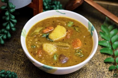 Sambar (a south indian vegetable stew) - The Familiar Kitchen