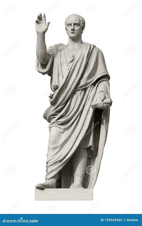 Statue of Cicero, a Roman Statesman, Lawyer, Orator and Philosopher Stock Image - Image of rome ...