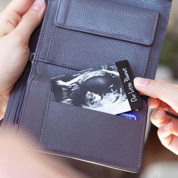 Baby Scan Keepsake Wallet Card By Clouds and Currents