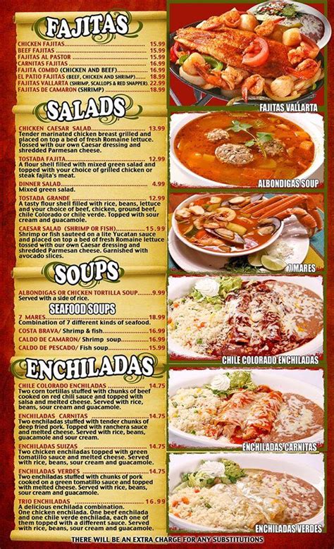 Menu at El Patio Mexican Grill restaurant, Bakersfield, Stockdale Hwy