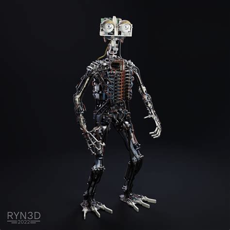 ArtStation - 'Realistic' Endoskeleton Concept