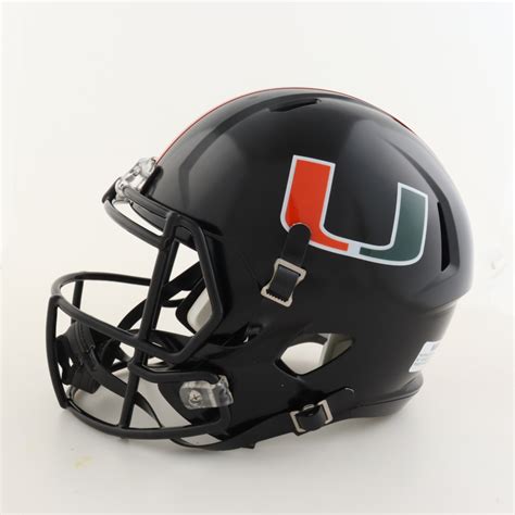 Bernie Kosar Signed Miami Hurricanes Full-Size Speed Helmet Inscribed ...