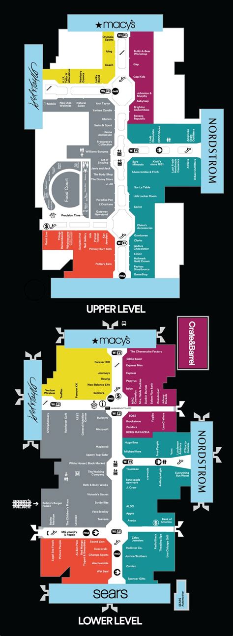 Burlington, MA | Shopping mall interior, Map signage, Wayfinding design