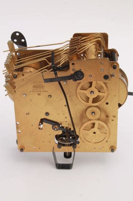 Vintage Howard Miller mechanical clock movement for repair / parts West Germany