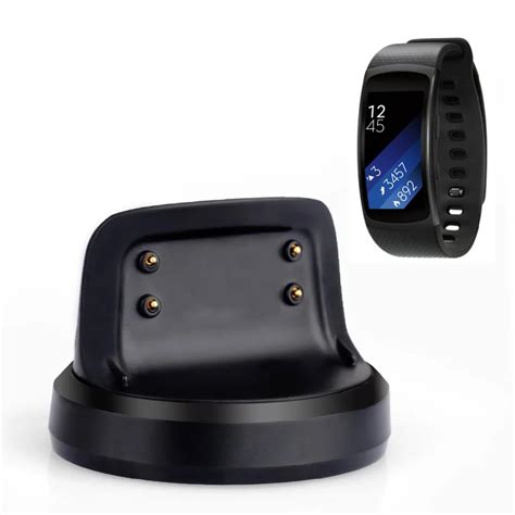 Itian Desk Wireless Charging Dock Charger for Samsung Gear Fit2 R360 Smart Watch Charging in 2 ...