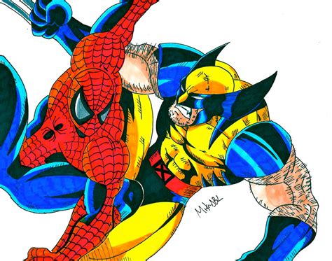 Spiderman Vs Wolverine by MikeES on DeviantArt