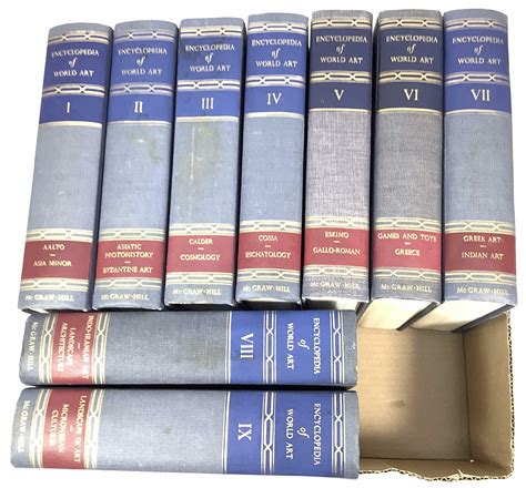 Lot - (17) Volumes Encyclopedia Of World Art